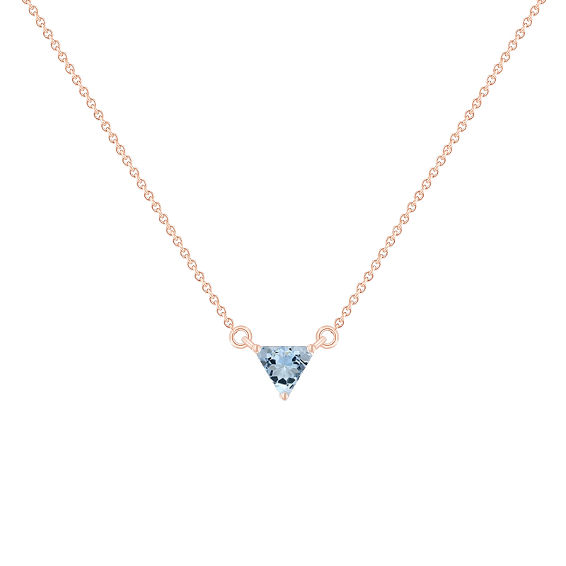 Minimalistický náhrdelník s akvamarínem Modu 134733