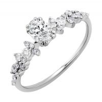 Zásnubní prsten s oval lab-grown diamantem Mica