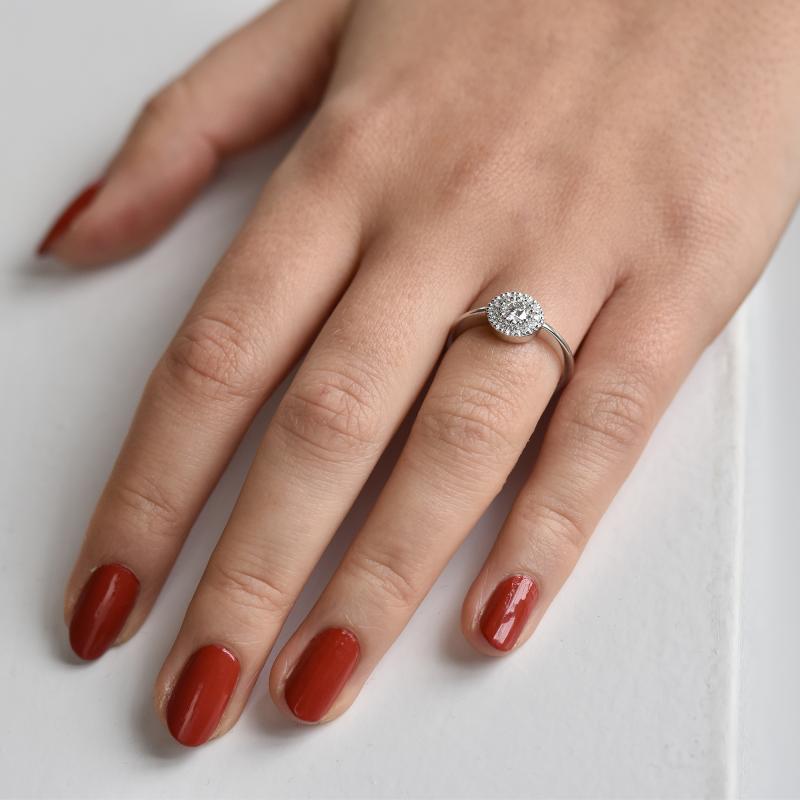 Zlatý prsten s diamanty 17263