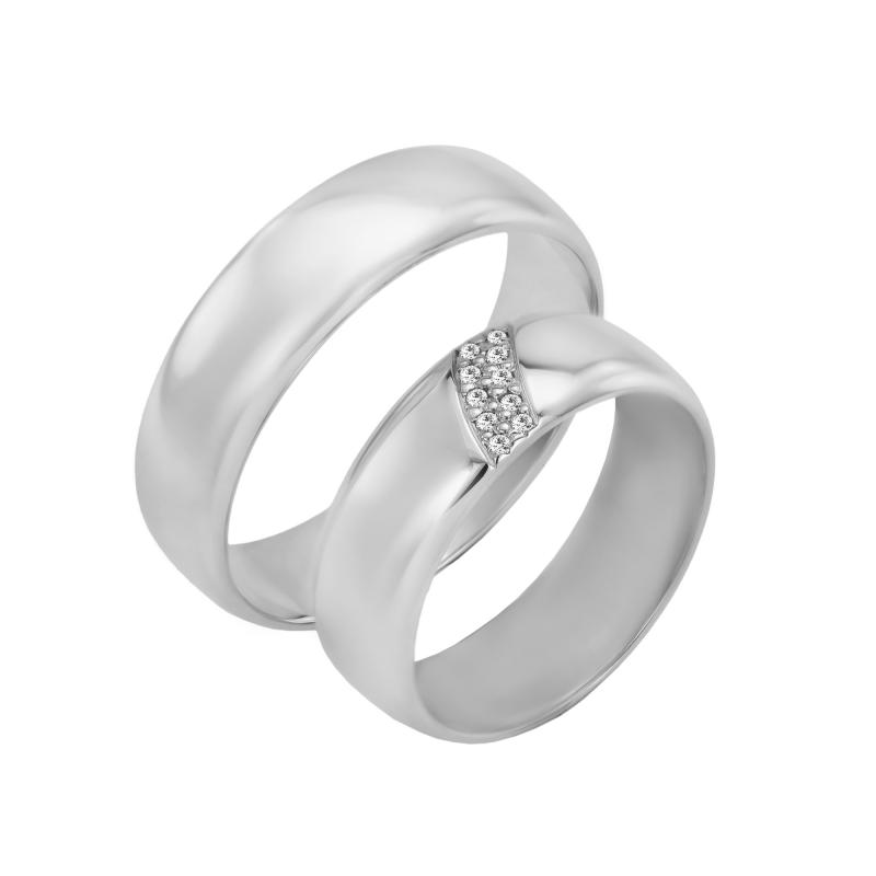 Snubní prsteny z bílého zlata 21053