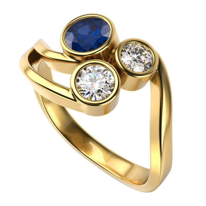 Prsten ze žlutého zlata 22703