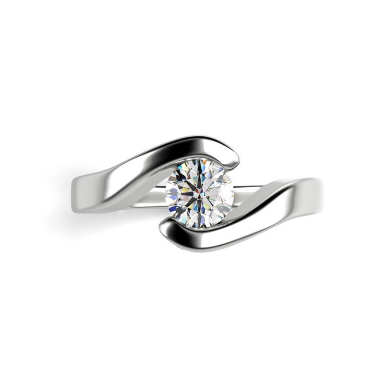 Prsten z platiny 23653