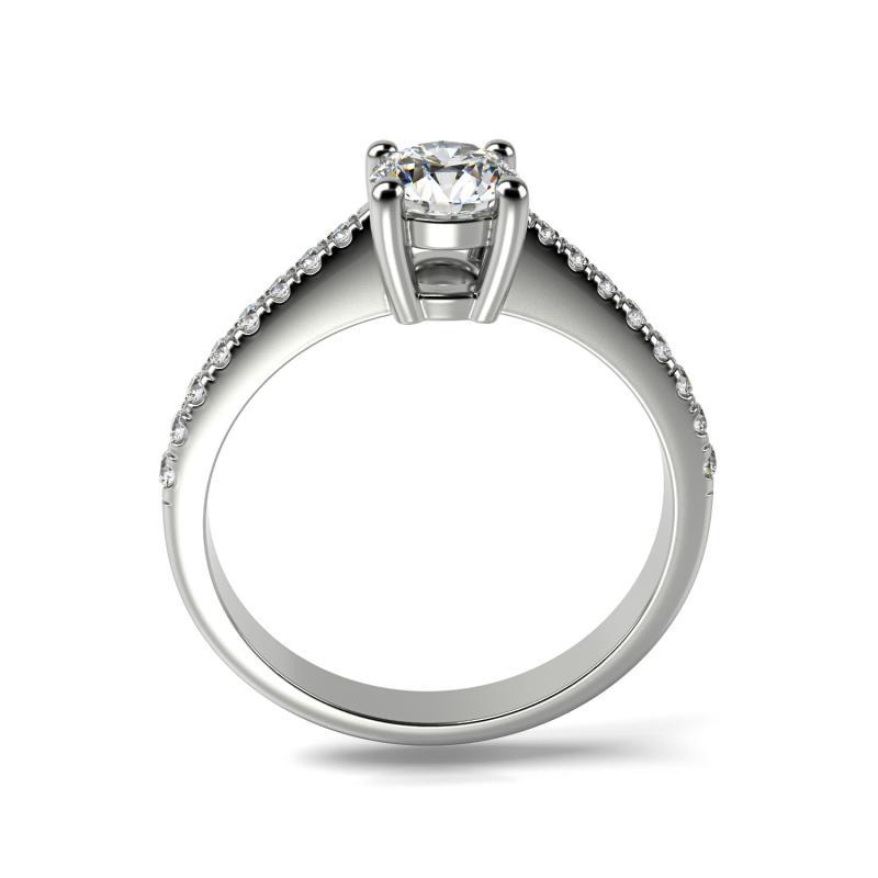 Diamantový platinový prsten 