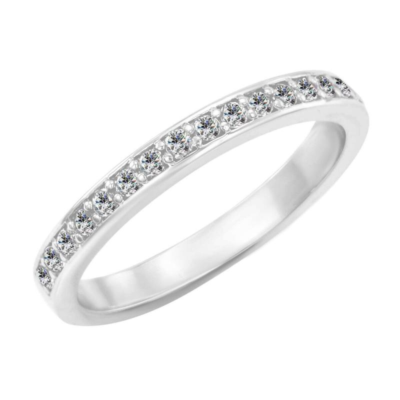 Eternity zlatý prsten s diamanty 25793