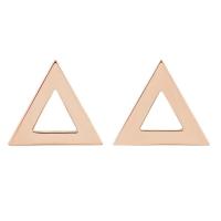 Zlaté maxi trojúhelníkové náušnice Beli