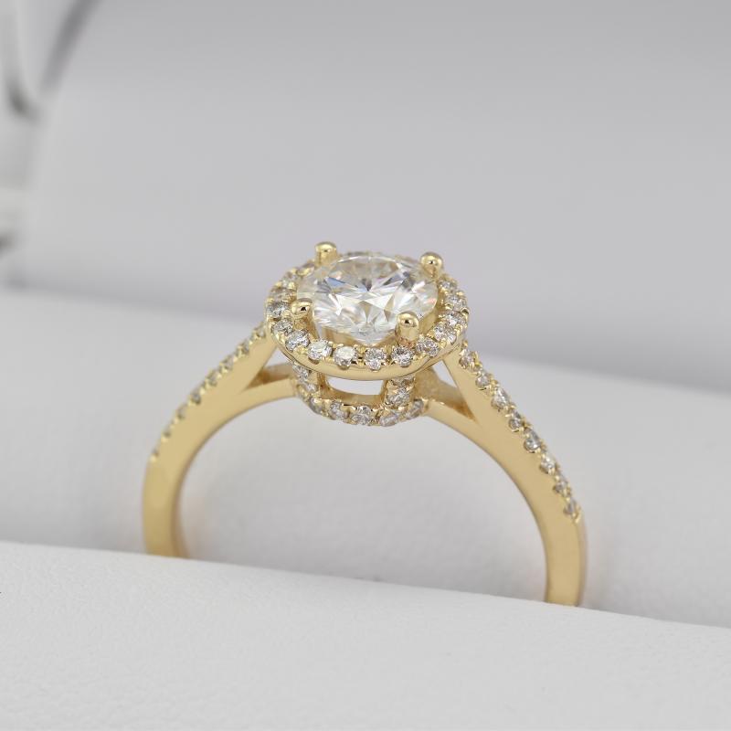 Zlatý zásnubní prsten 29483