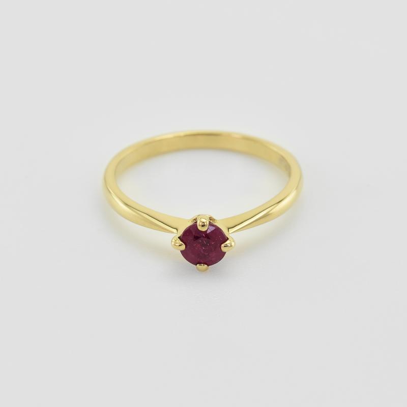 Rubínový prsten ze zlata 36043