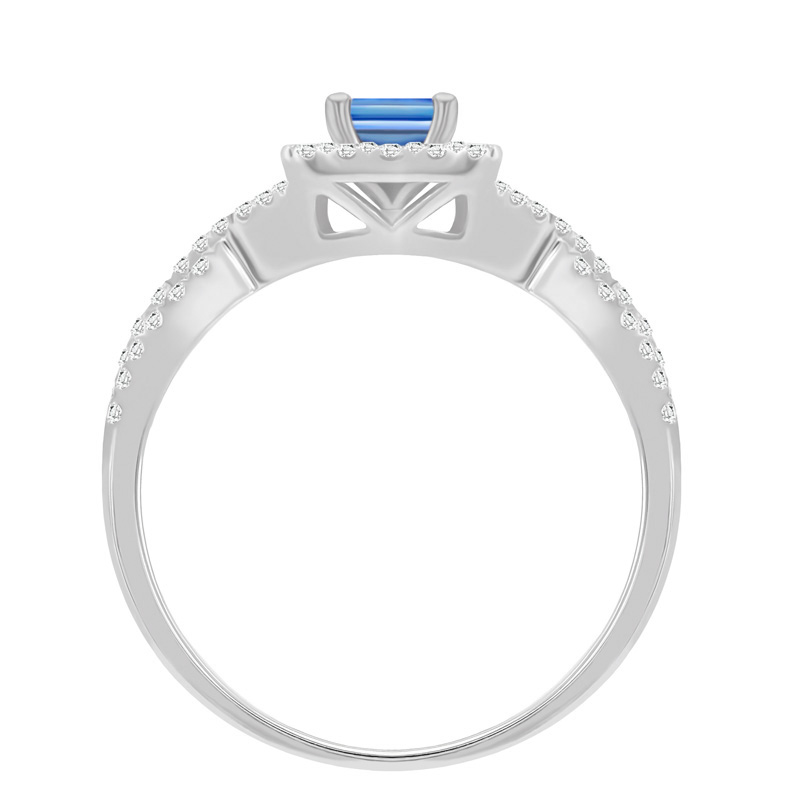 Zásnubní prsten s princess diamantem 36443