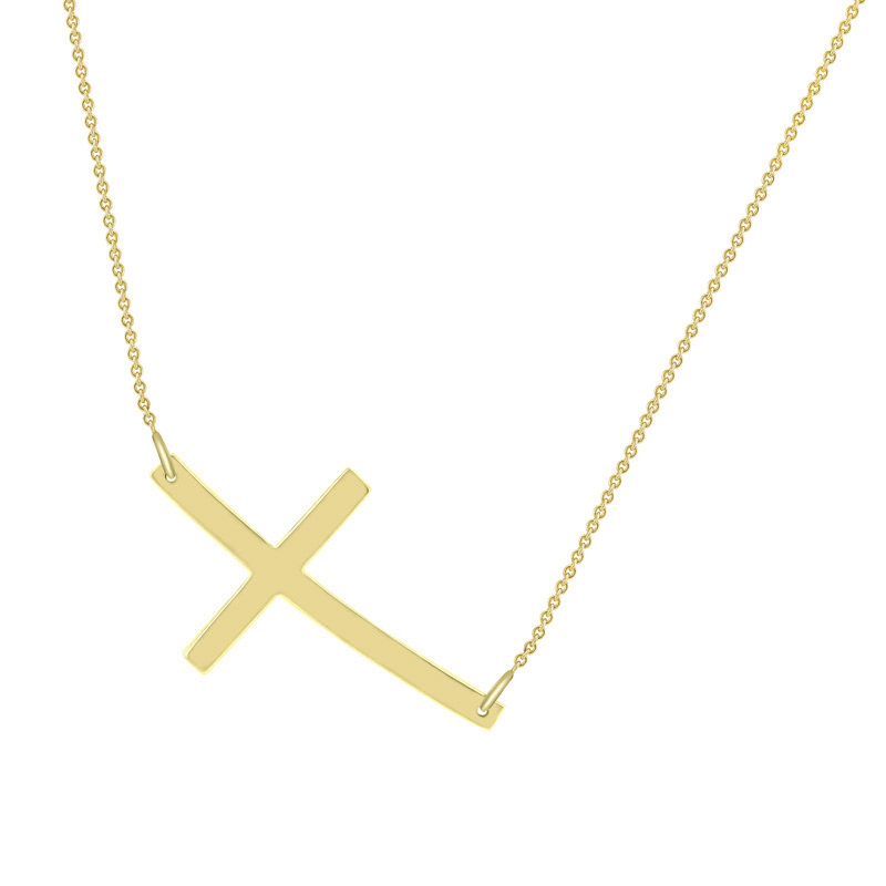 Zlatý křížek ze žlutého zlata 40443