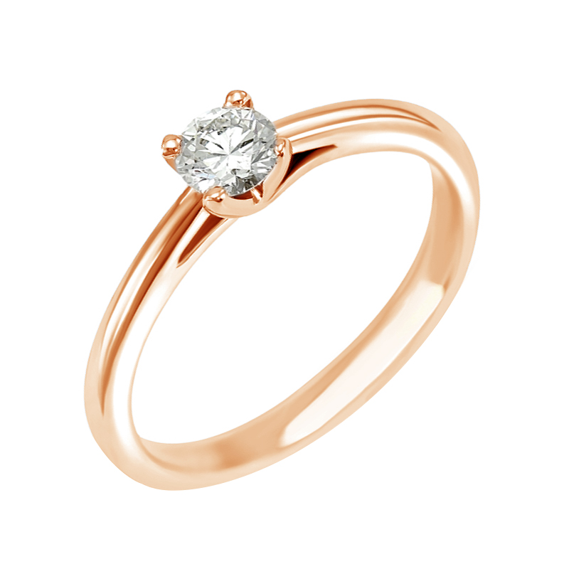 Prsten z růžového zlata 4073
