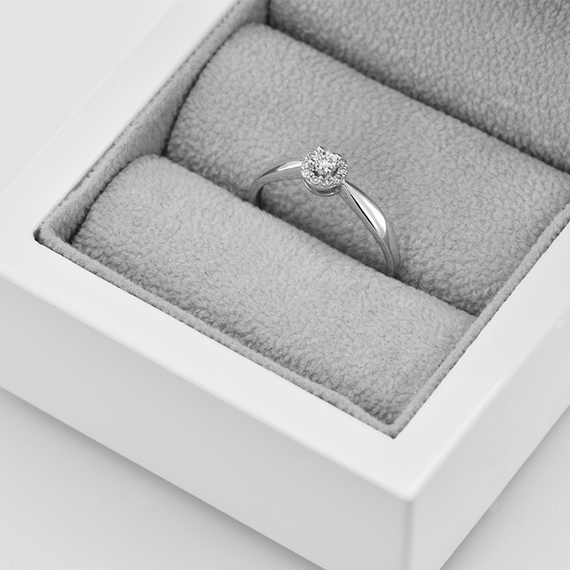 Dámský prsten z bílého zlata Arline 41863