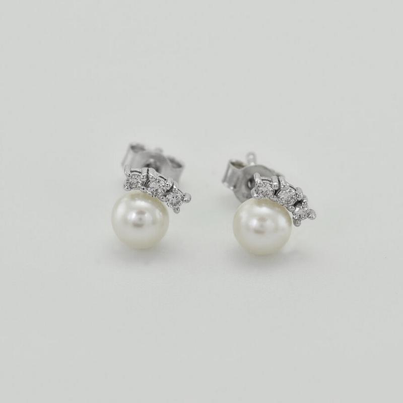 Elegantní perlové náušnice 42703