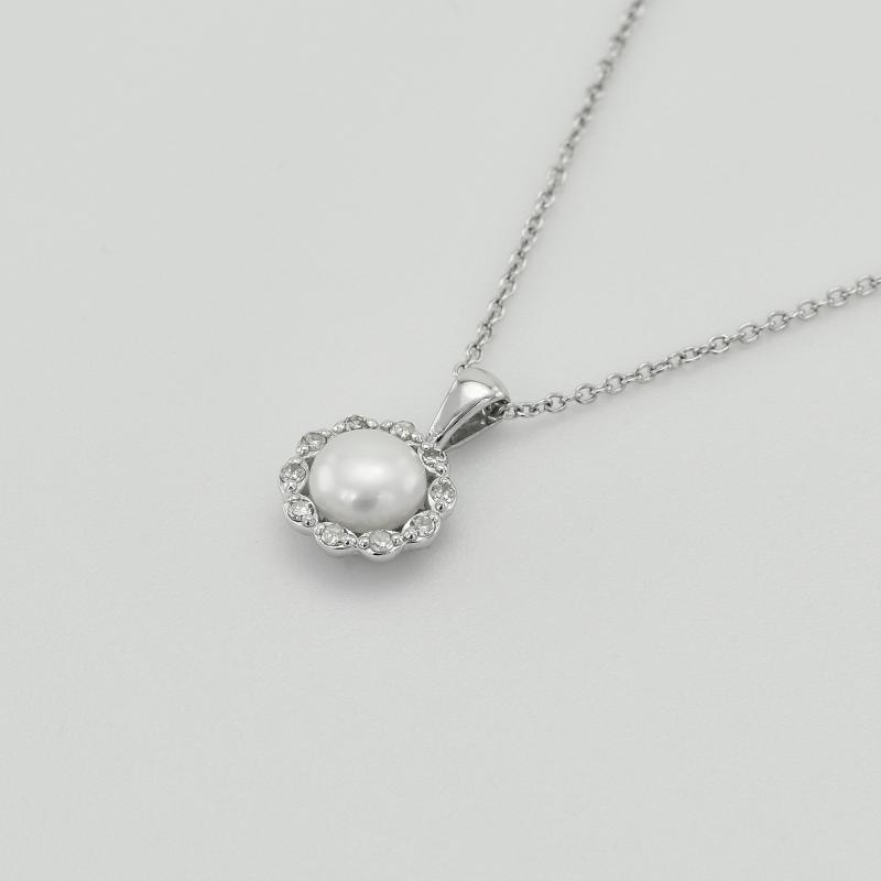 Zlatý perlový náhrdelník 43023