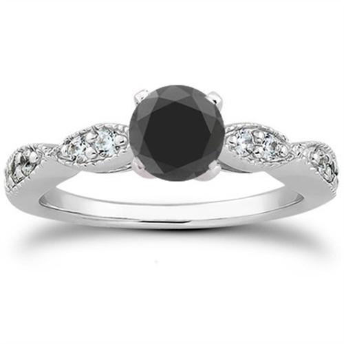 Spinel a diamanty ve svatebním setu prstenů 4393
