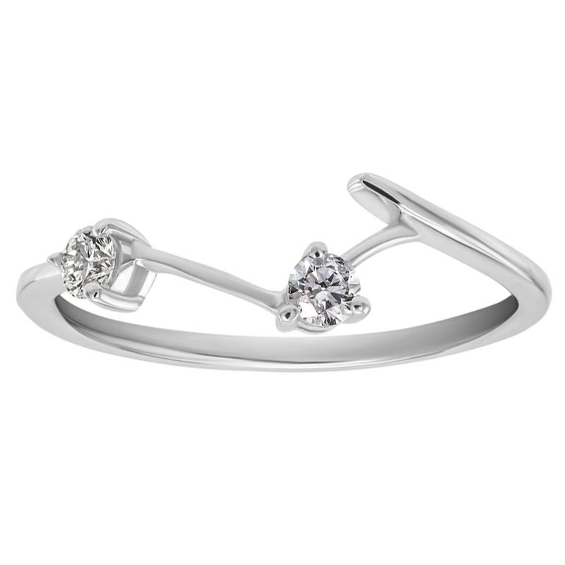 Něžný set zásnubního a snubního prstenu s diamanty Julia