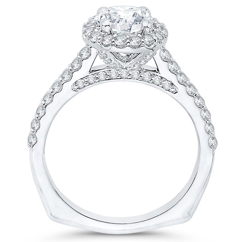 Zlatý zásnubní prsten s diamanty 46253