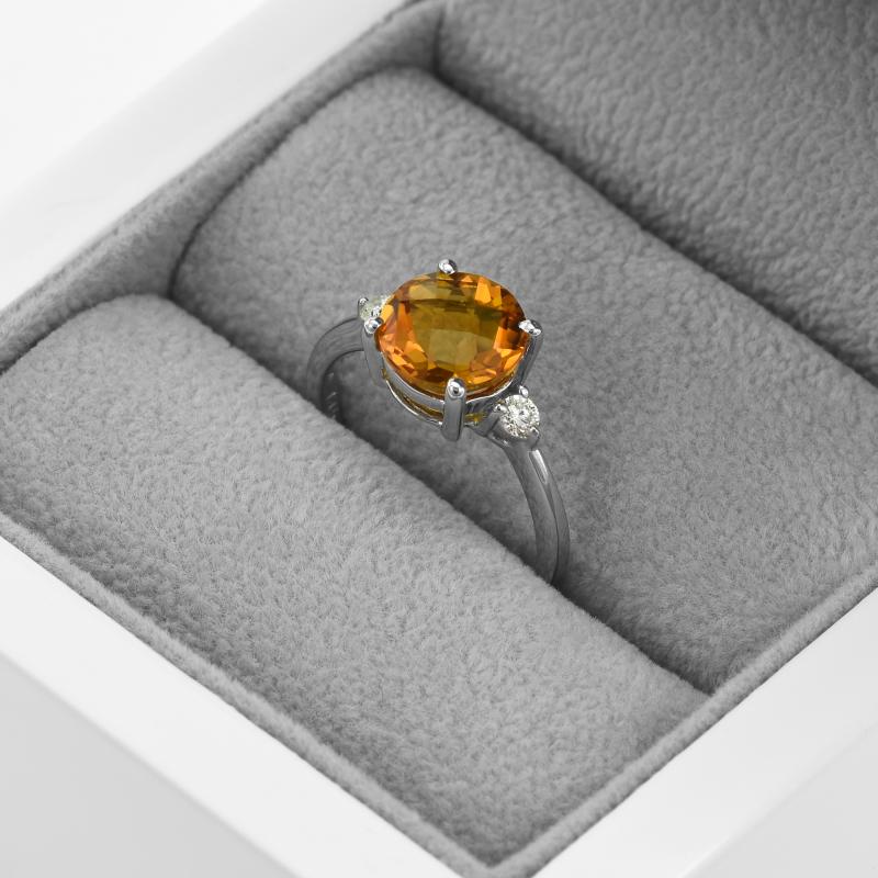 Zlatý prsten s citrínem 46893