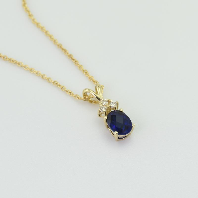 Safírový náhrdelník ze zlata 48583