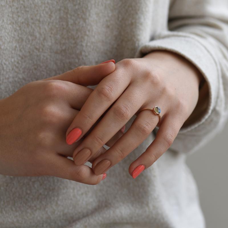 Zlatý minimalistický prsten 52323