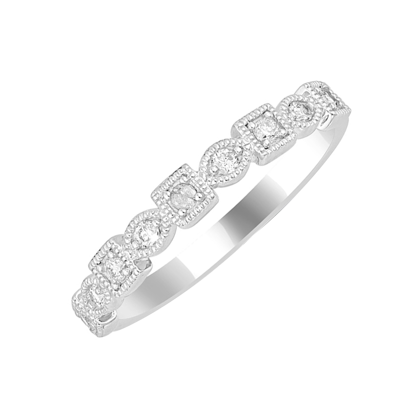 Zlatý eternity prsten s diamanty Sanel