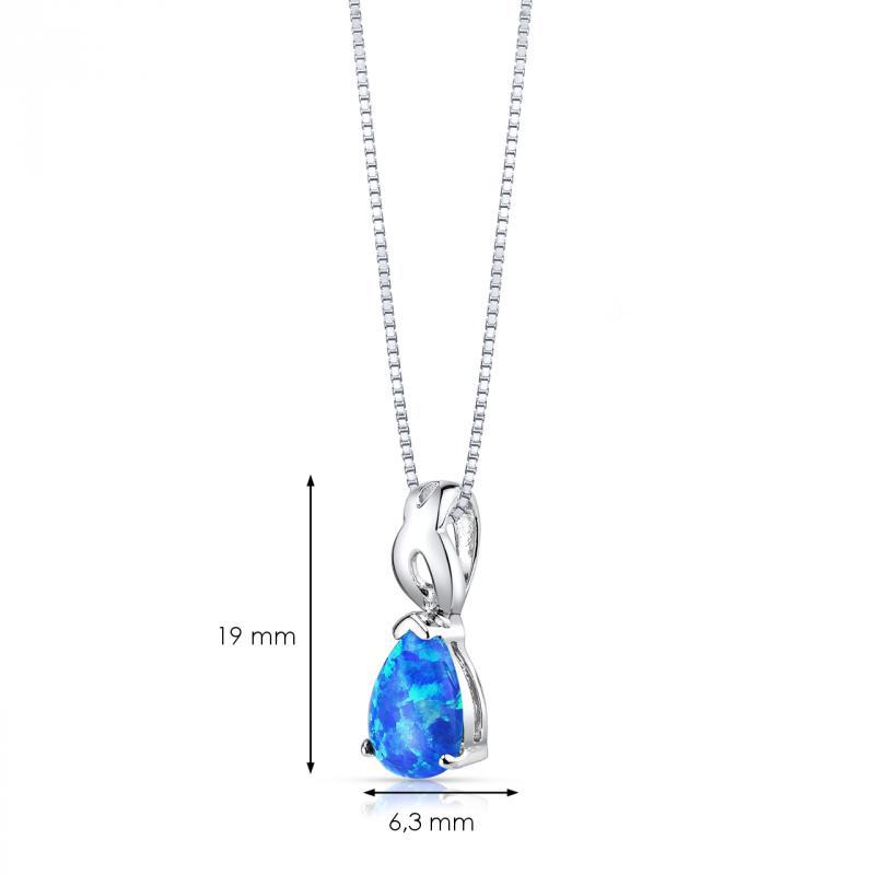 Opálový stříbrný náhrdelník 5943