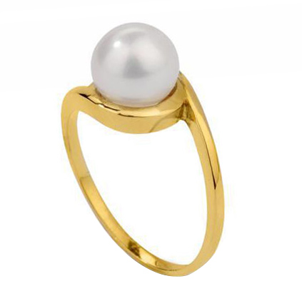 Zlatý prsten s perlou Abhinava 60183