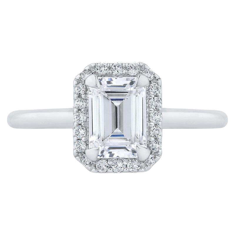 Zásnubní prsten s emerald diamantem 60553