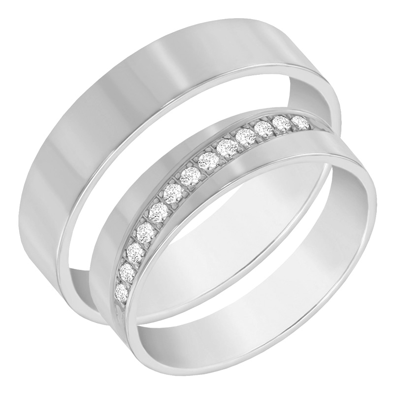 Snubní prsteny s diamanty 60563