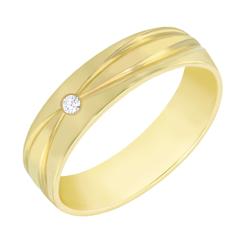 Dámský snubní prsten s diamantem 60813