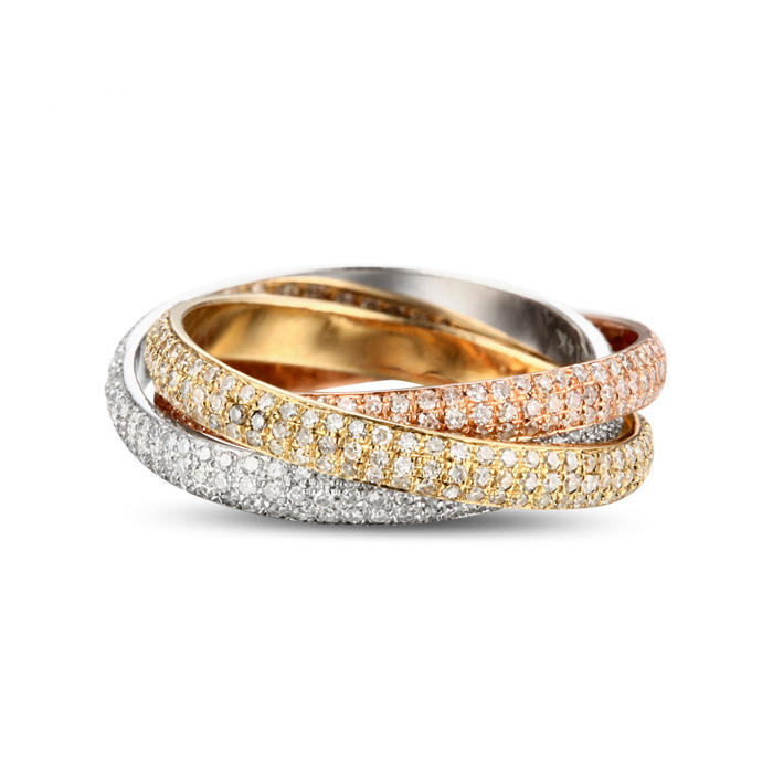 Zlaté propletené prsteny