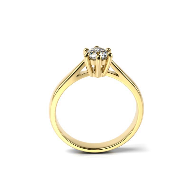 Prsten s certifikovaným diamantem 64823