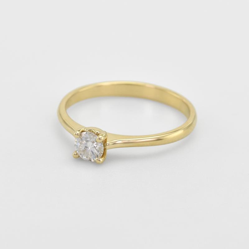 Zlatý prsten s diamantem 64873