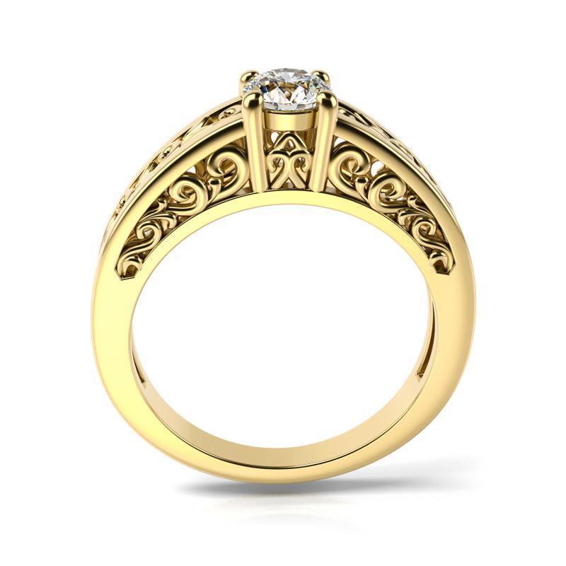 Zlatý zásnubní prsten Lerien