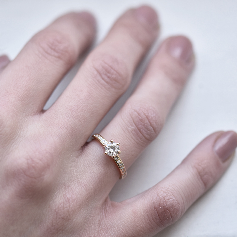 Zásnubní diamantový prsten 66013