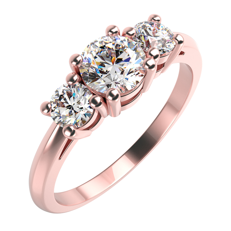 Prsten z růžového zlata 66093