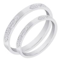 Romantické snubní prsteny z platiny Seeley