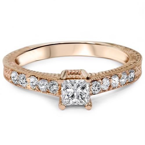 Vintage prsten s diamanty Emey 7053