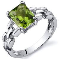 Unikátní stříbrný prsten s olivínem Neriah