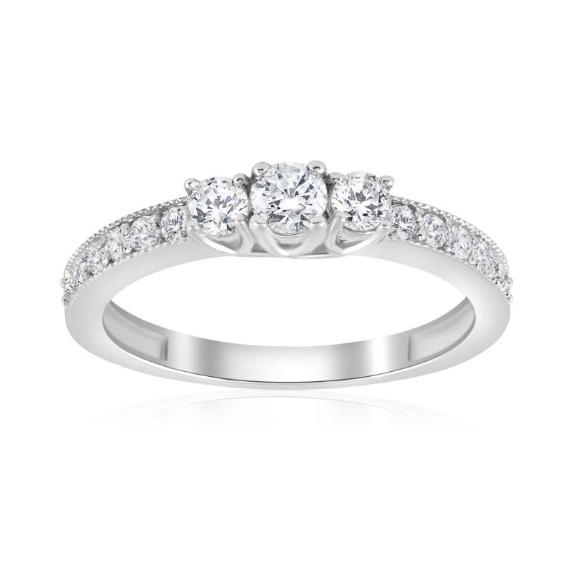 Diamantový zásnubní prsten 75933