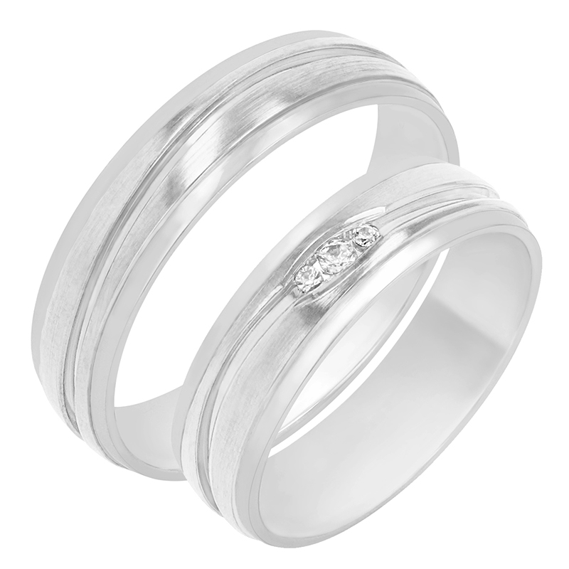Snubní prsteny z bílého zlata 78793