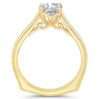 Zásnubní prsten s postranními lab-grown diamanty Ulani