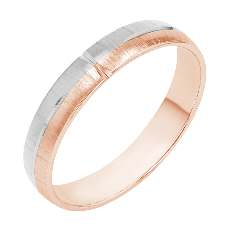 Pánský snubní prsten z růžového zlata 80393