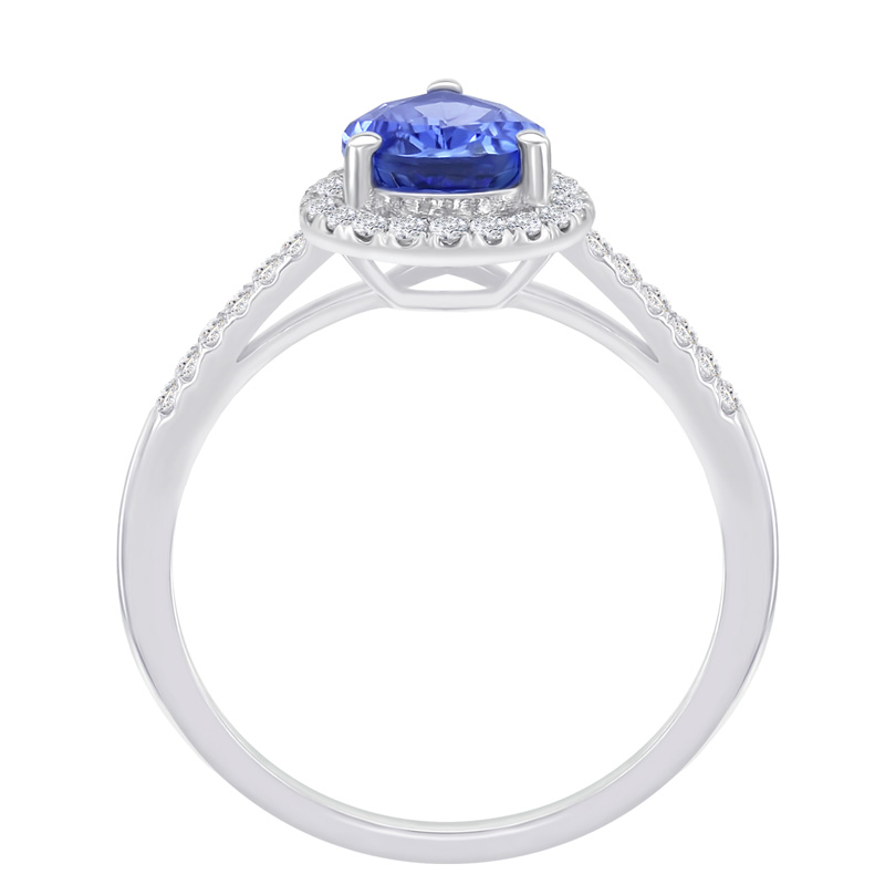 Diamantový prsten s tanzanitem 8403
