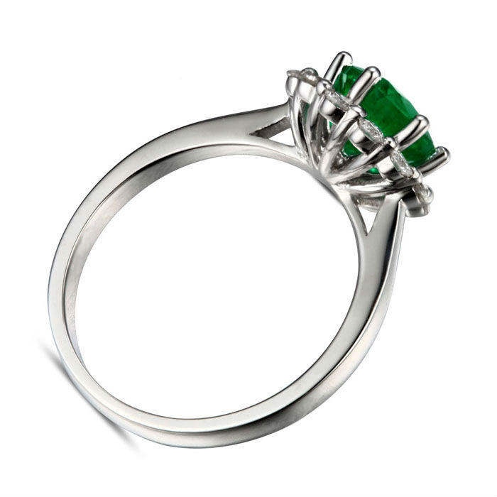 Zásnubní prsten se smaragdem 8513