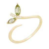 Jemný prsten se zelenými ametysty a diamanty Viktor