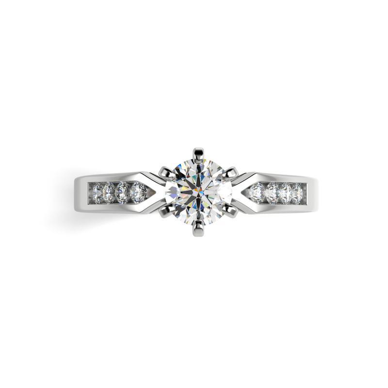 Prsten s certifikovaným diamantem 90273