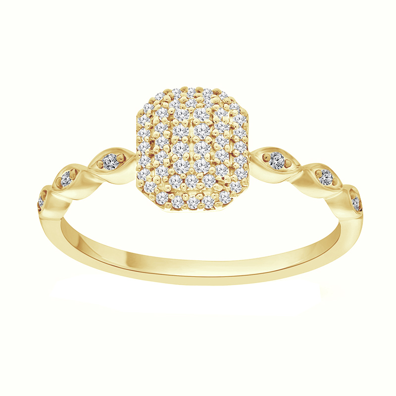 Zlatý prsten s diamanty 94993