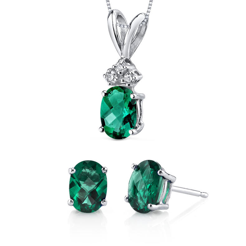 Souprava šperků se smaragdy