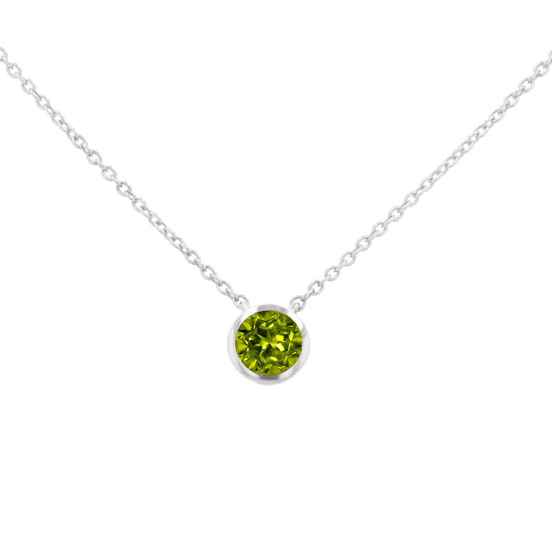 Zlatý náhrdelník s olivínem Jonie 97933