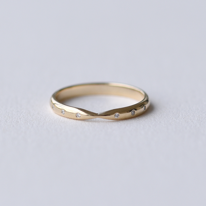 Minimalistický eternity prsten s lab-grown diamanty Toskani 101364